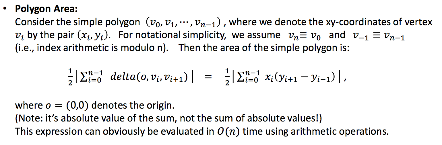 Calculation of the area of MCP