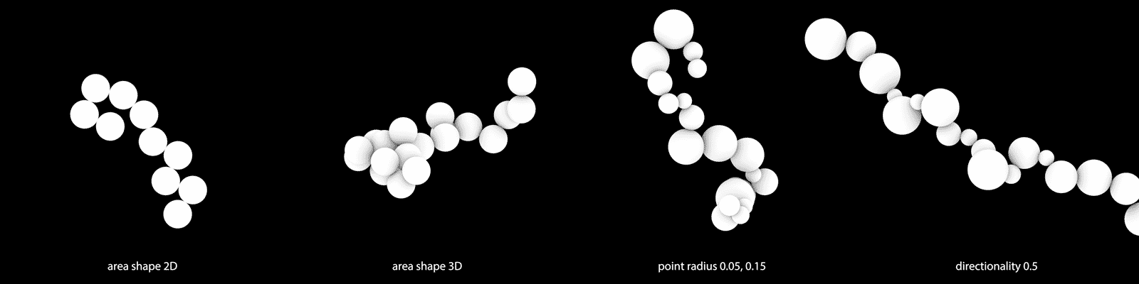 examples of settings for the random walk array