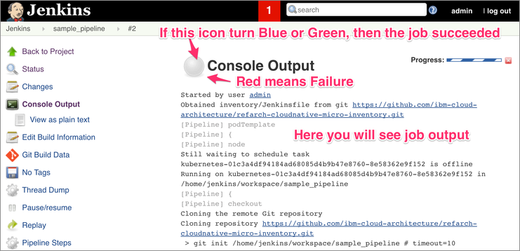 Monitor Console Output