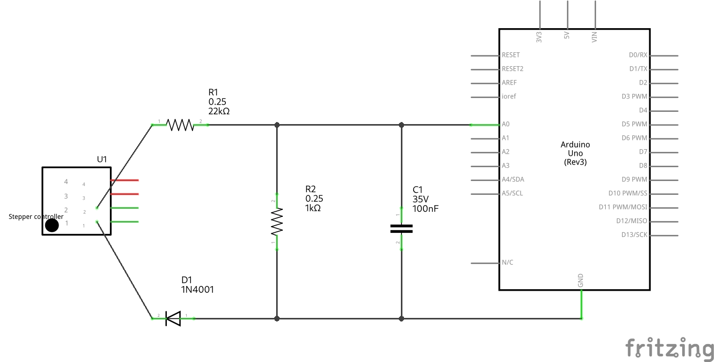 electronics from printer to arduino