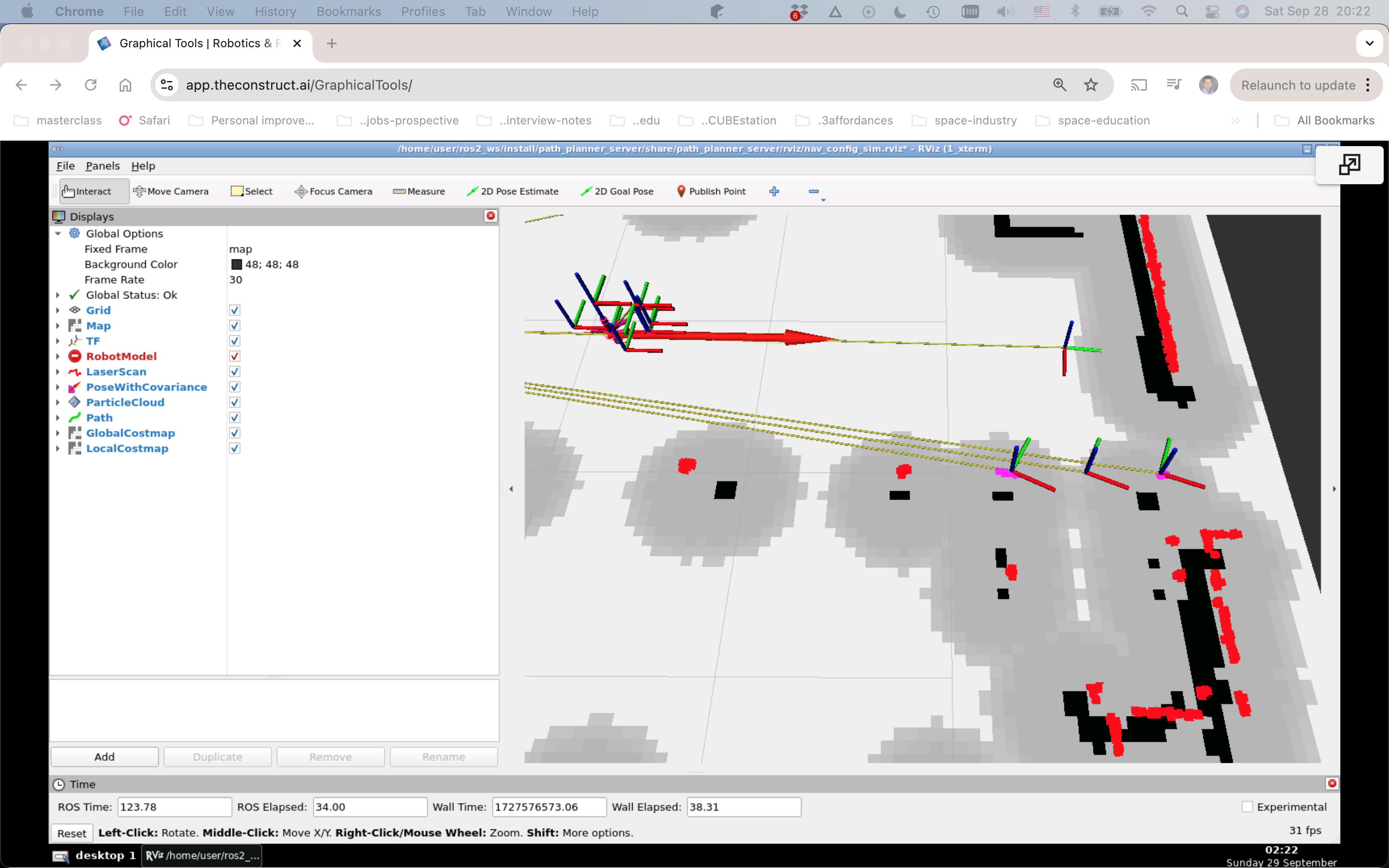 Untolled TFs in Rviz2