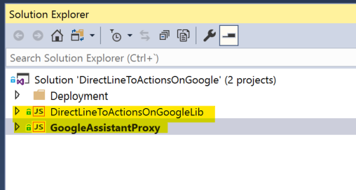 solution in Visual Studio