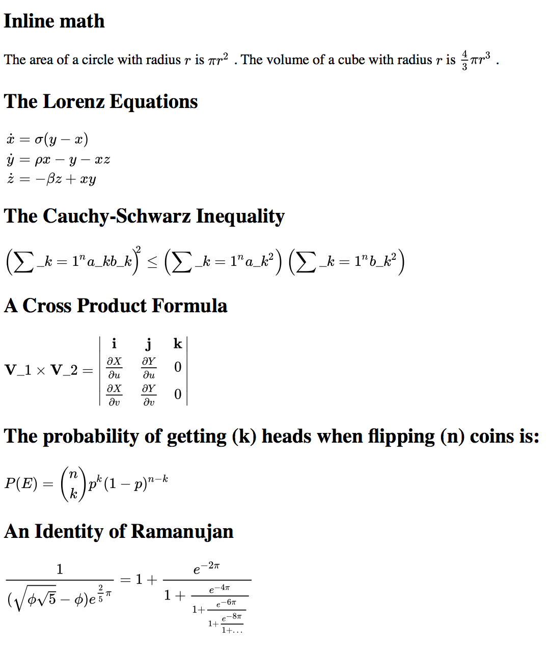 rendered version of math-samples.html