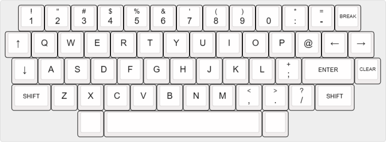 render of extended keyboard layout