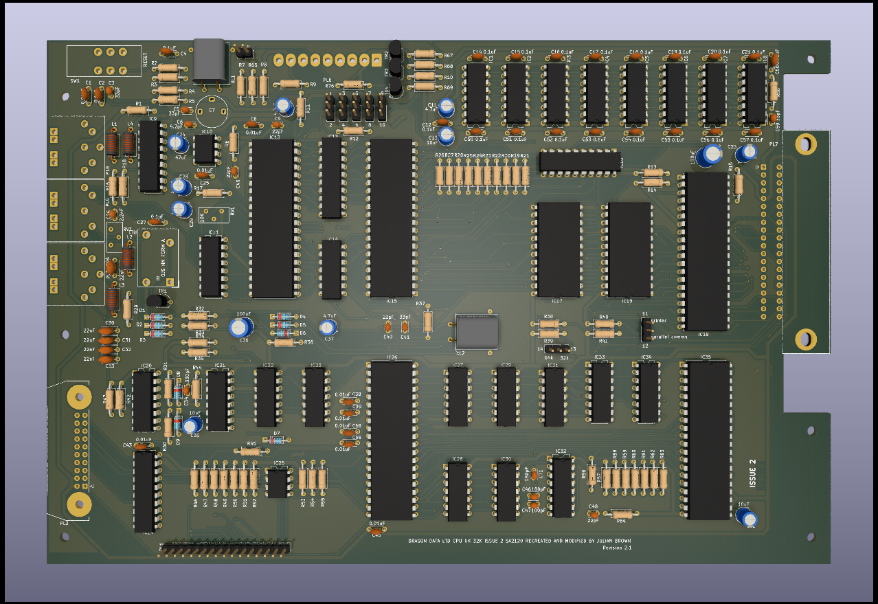 Render of reproduction board