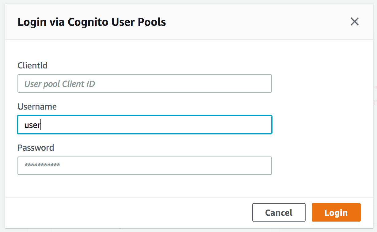 Login with User Pools