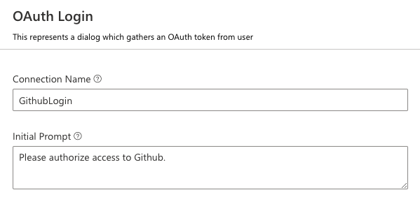 screenshot: configure an oauth setting in composer