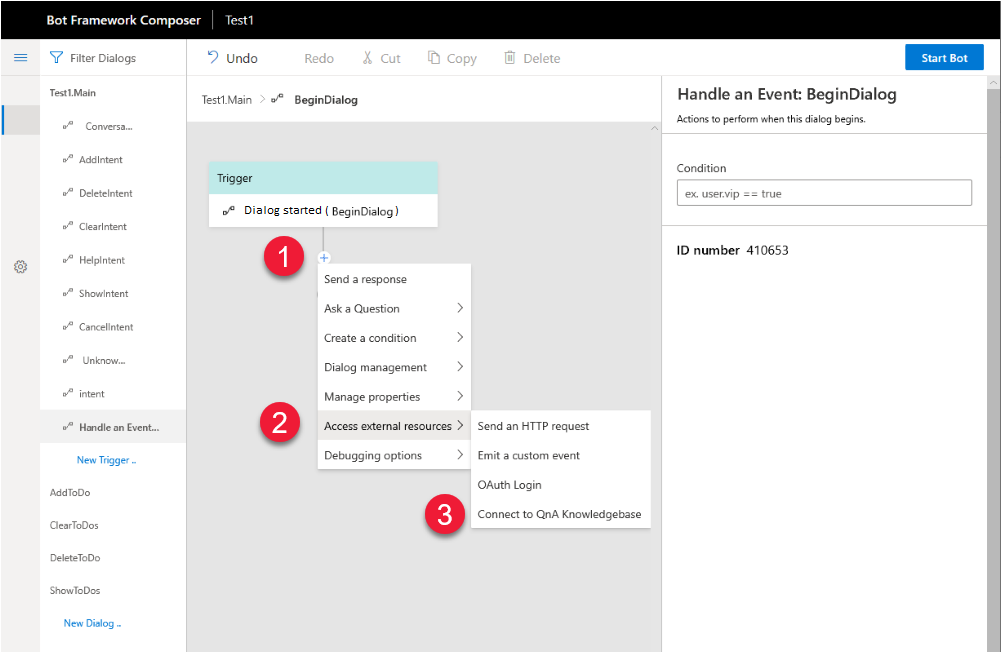 Add QnA Maker to bot as an integration