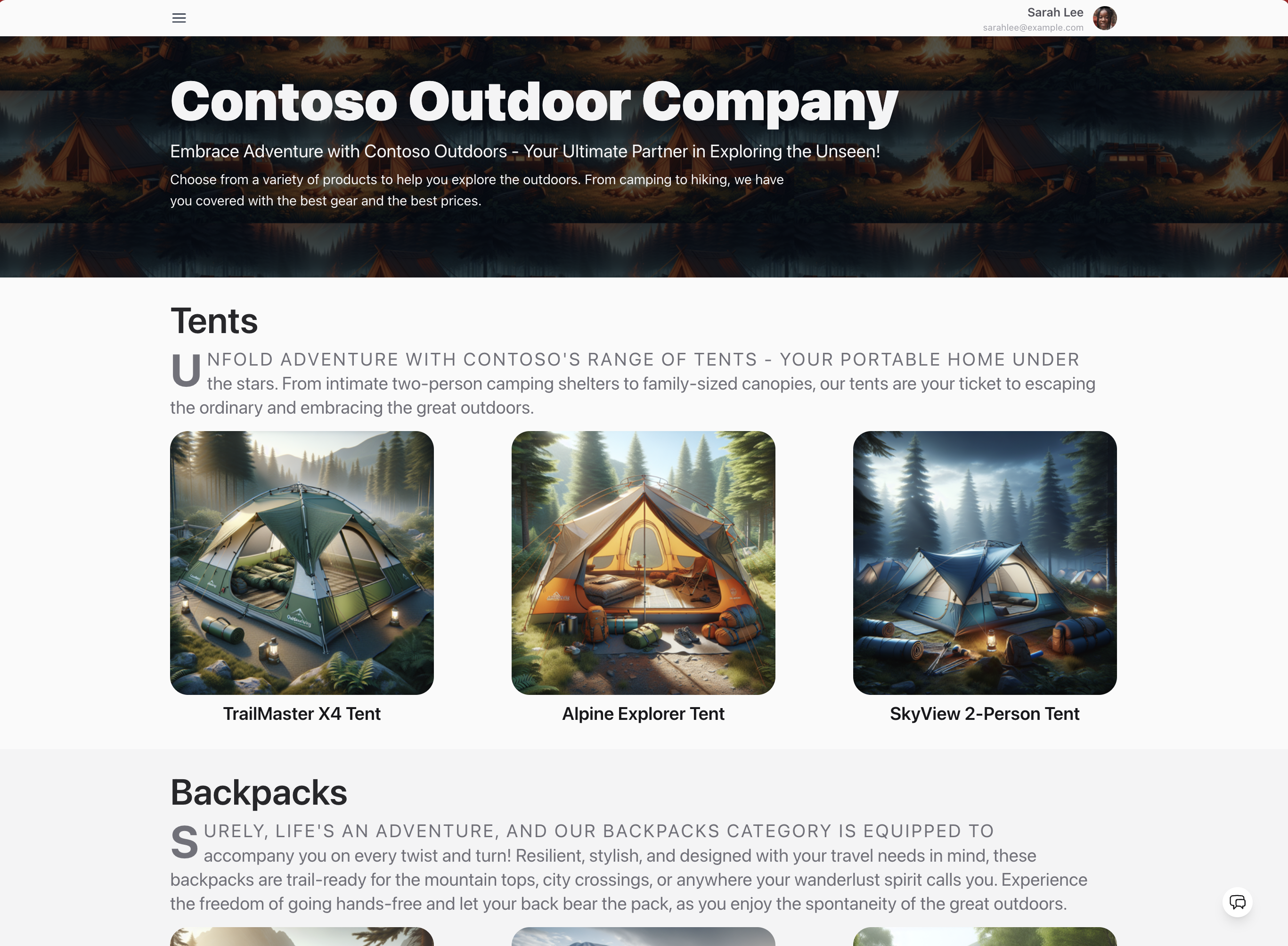 Contoso Outdoors