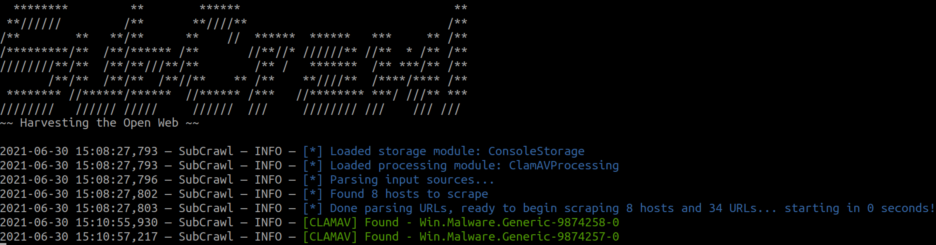 ClamAV Processing Module