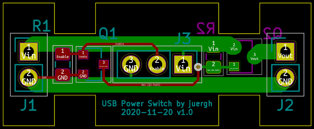 USB Power Switch PCB