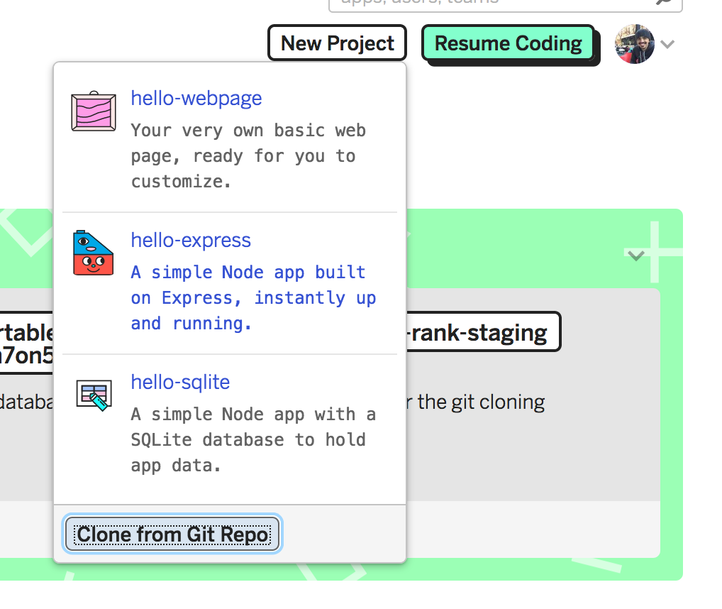 Clone from Git Repo