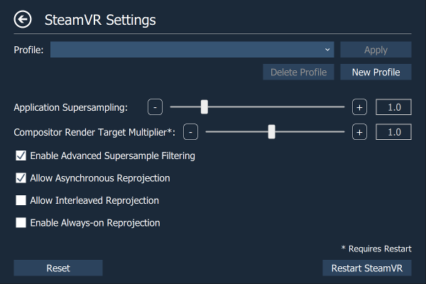 SteamVR Page