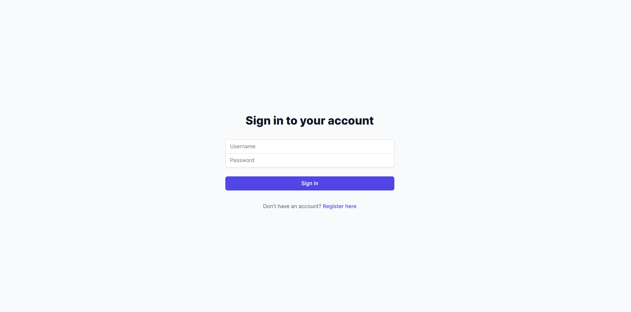 Login Page