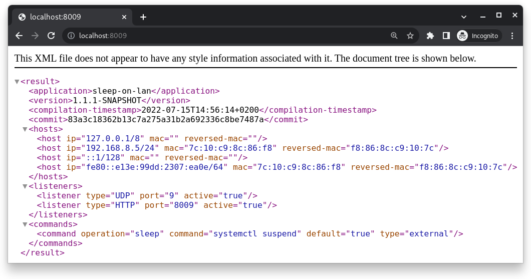 Example of HTTP endpoint