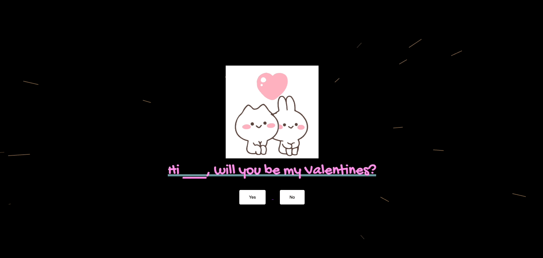 Valentine's app demo