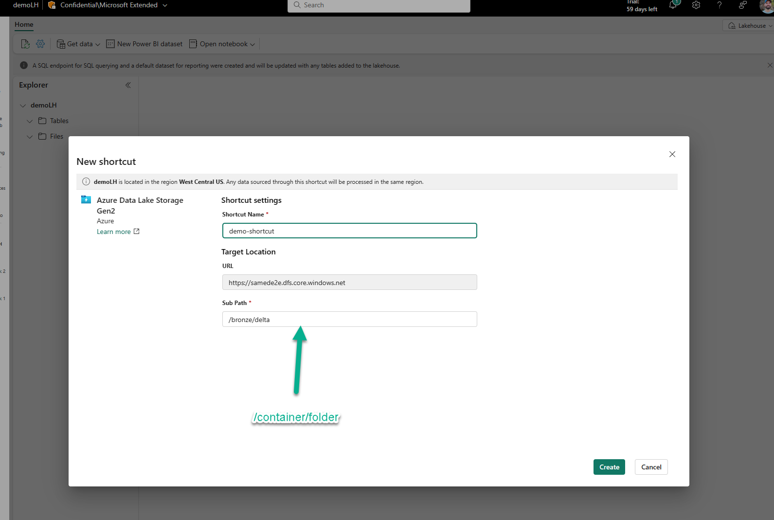 container config