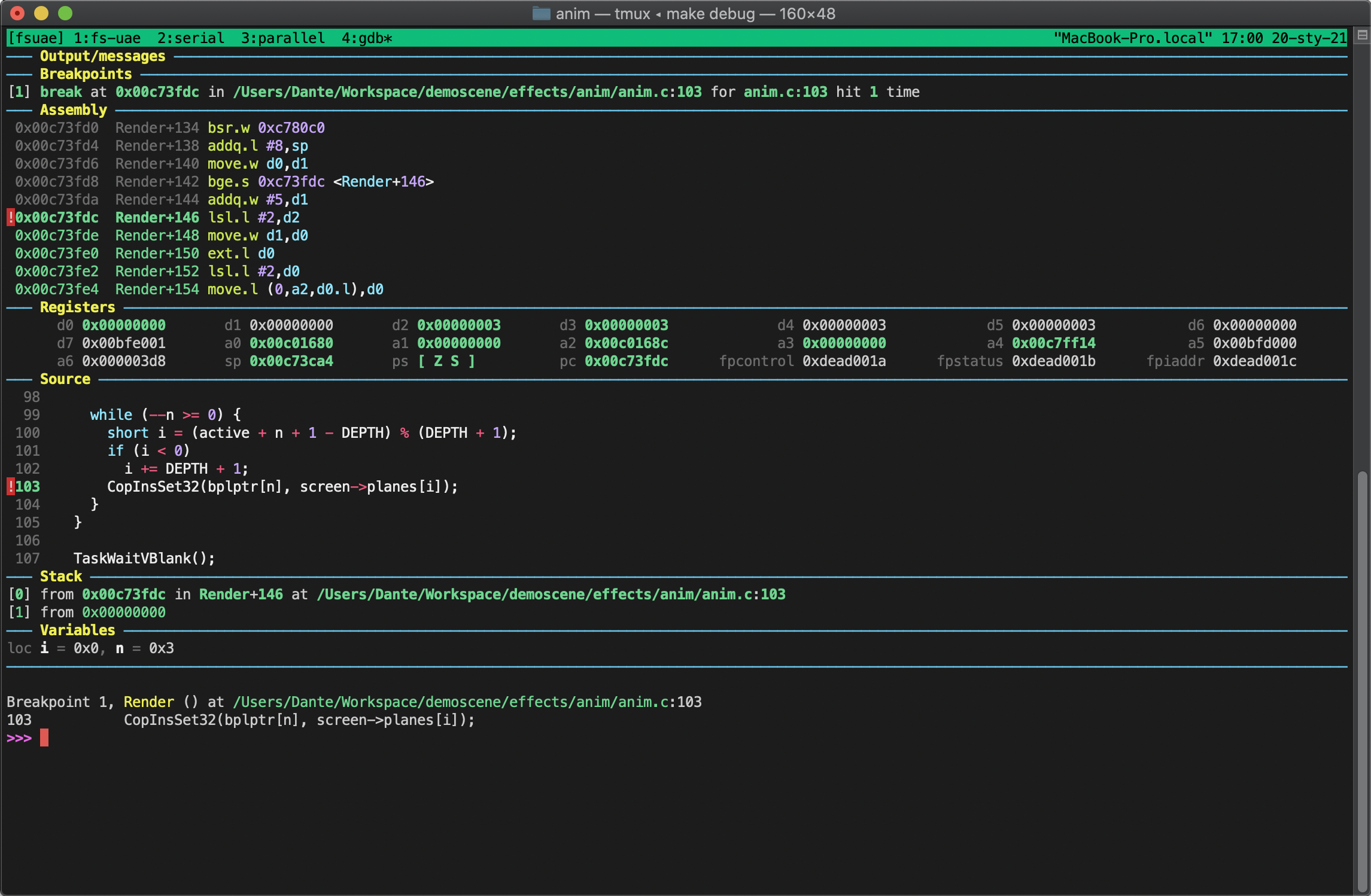 gdb-dashboard