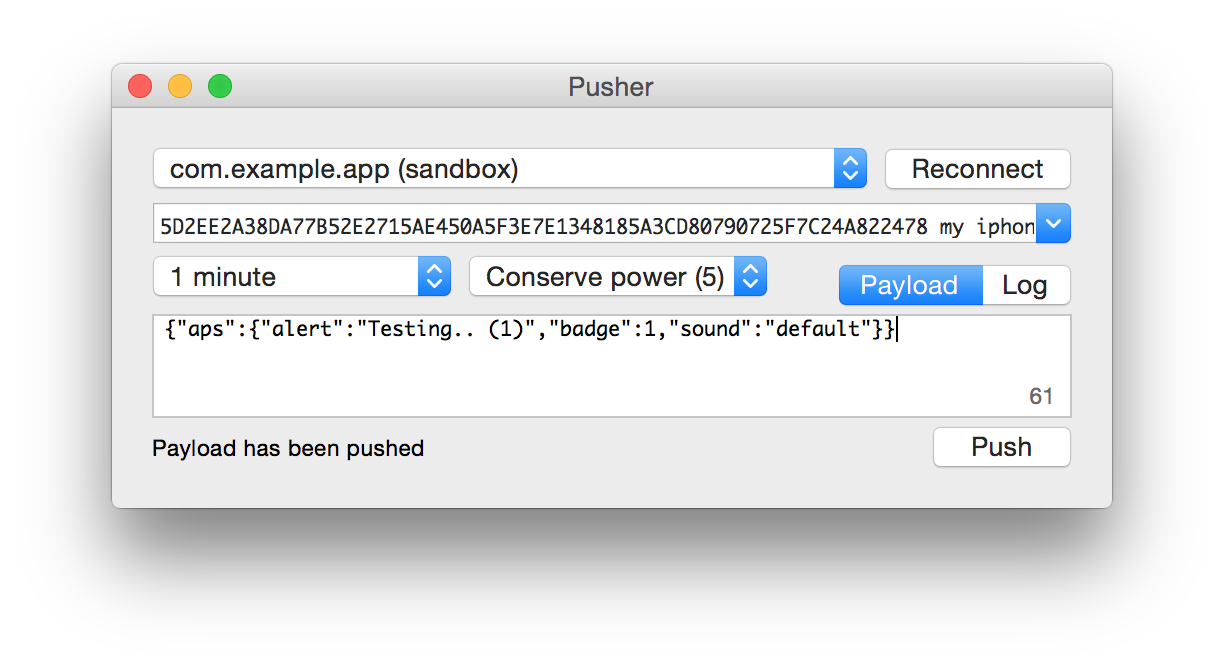 Pusher OS X