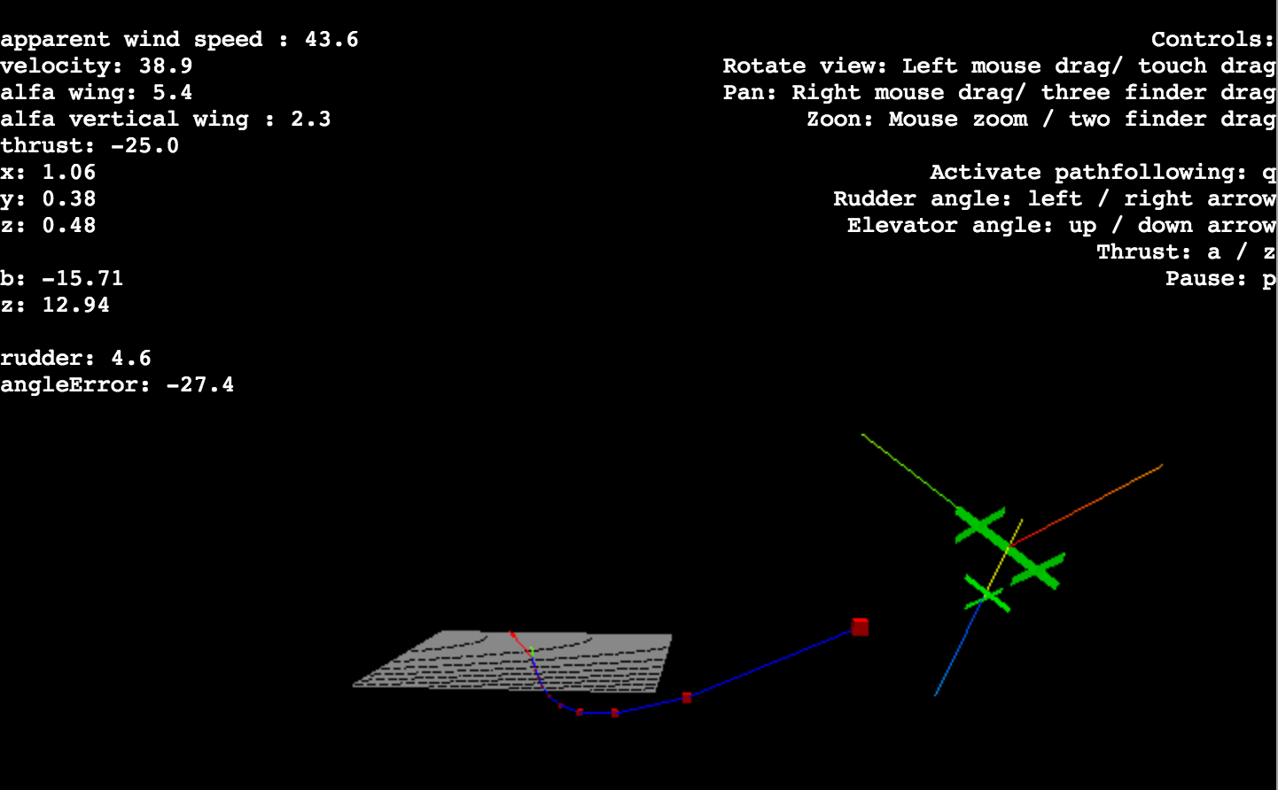 Kitesim rendering of kitex SuperQ prototype