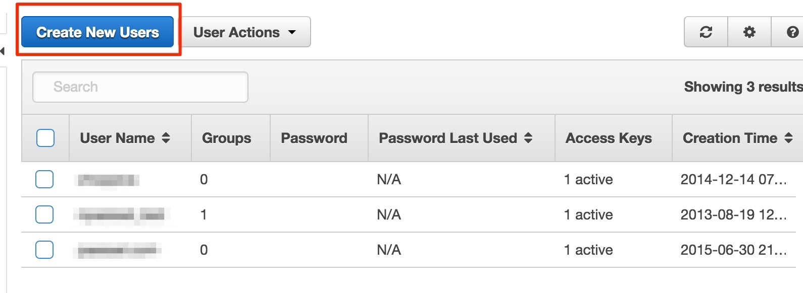 aws console second step