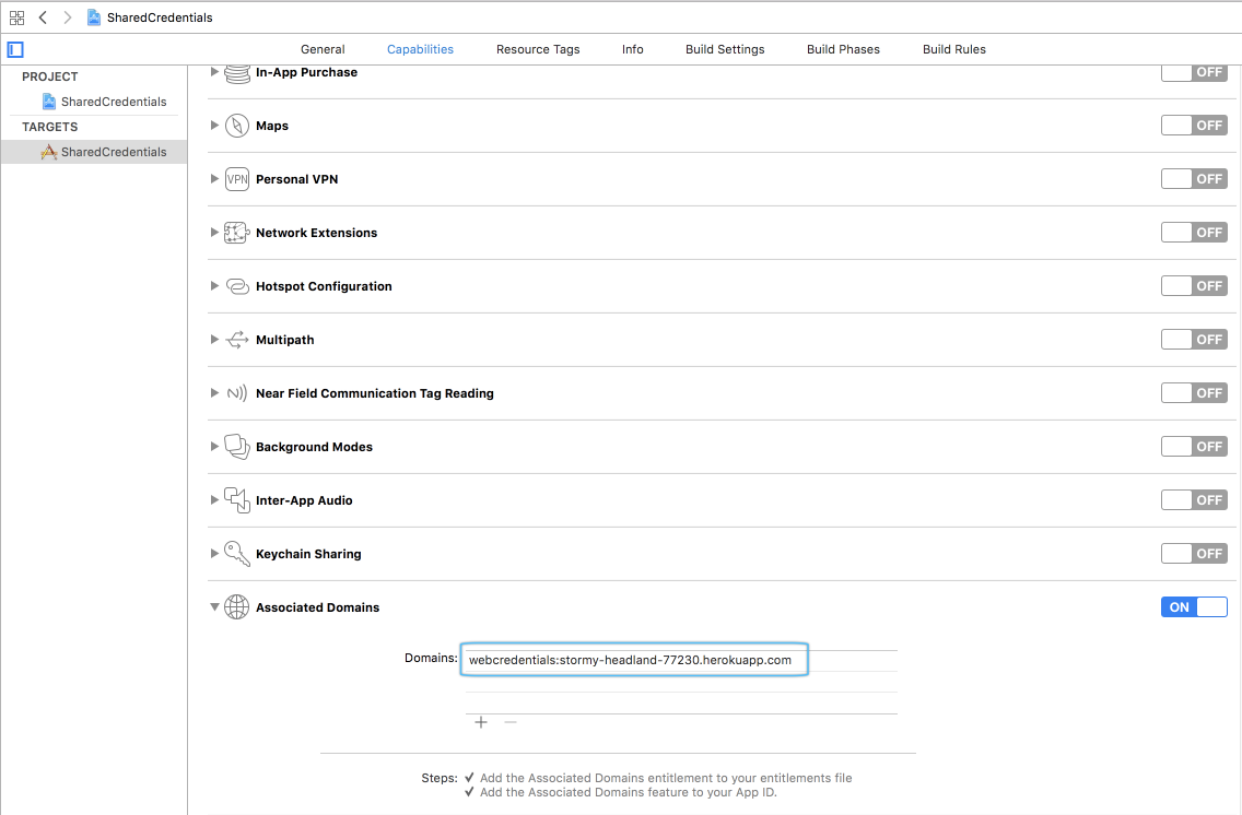 Associated Domain Capability