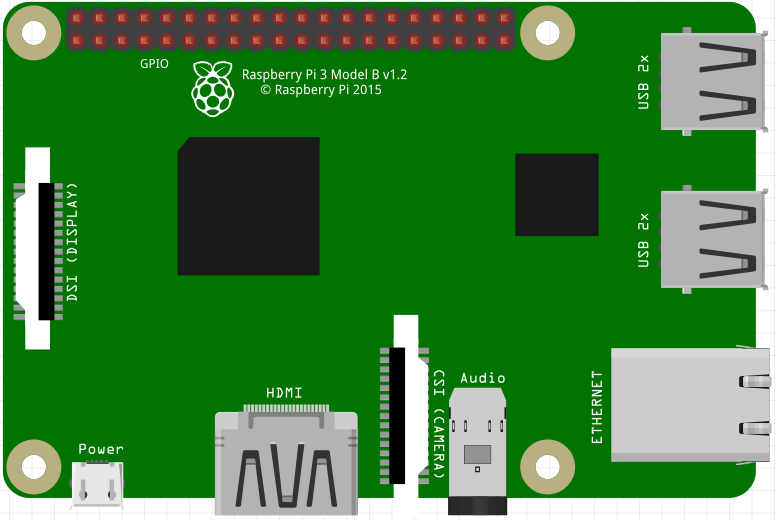 Fritzing Raspberry Pi 3 image