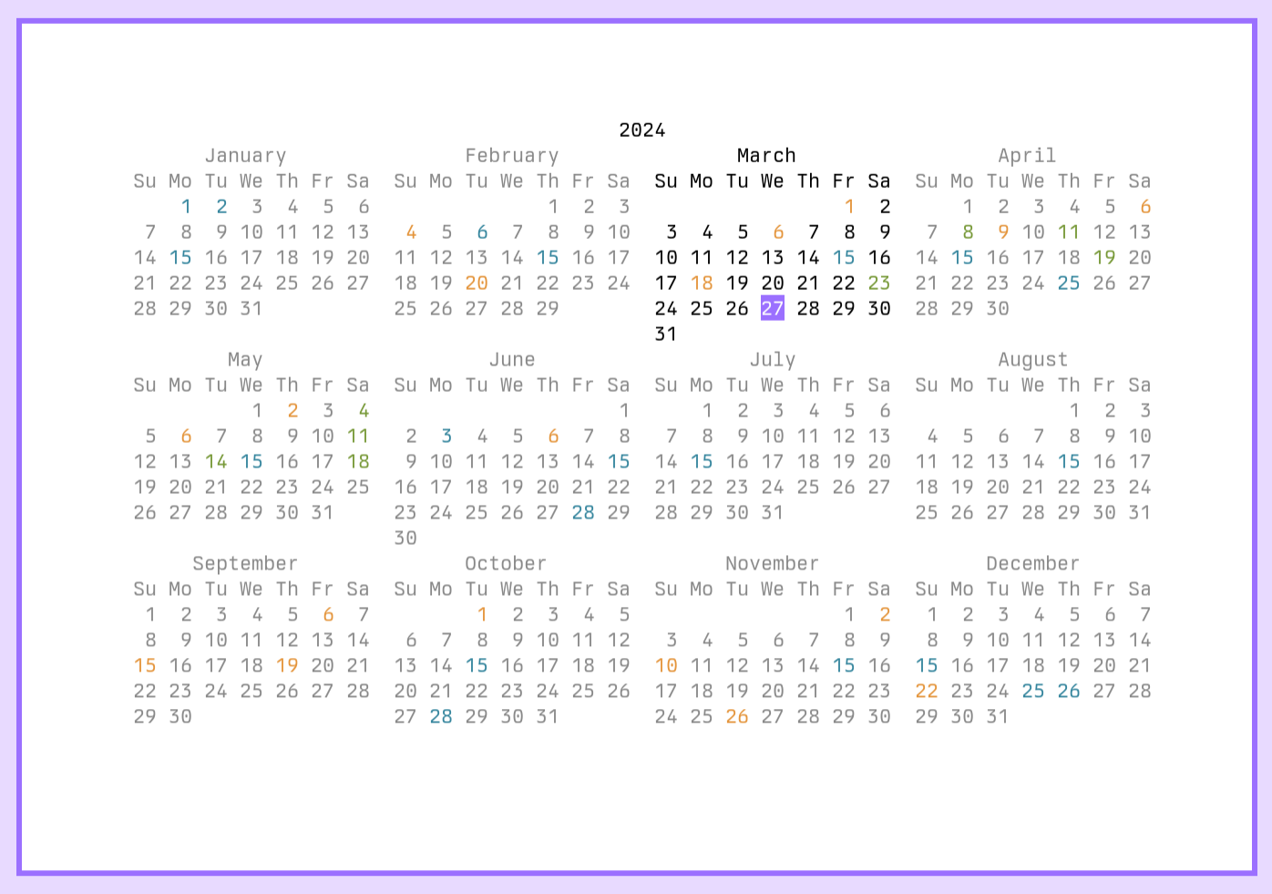 calendar screenshot 1