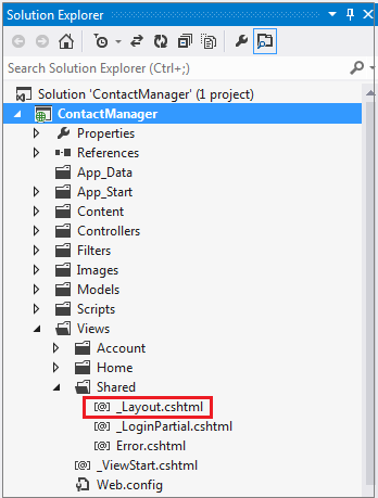 _Layout.cshtml in Solution Explorer