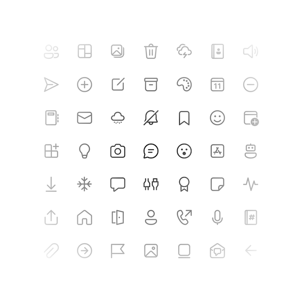 fluent system icons