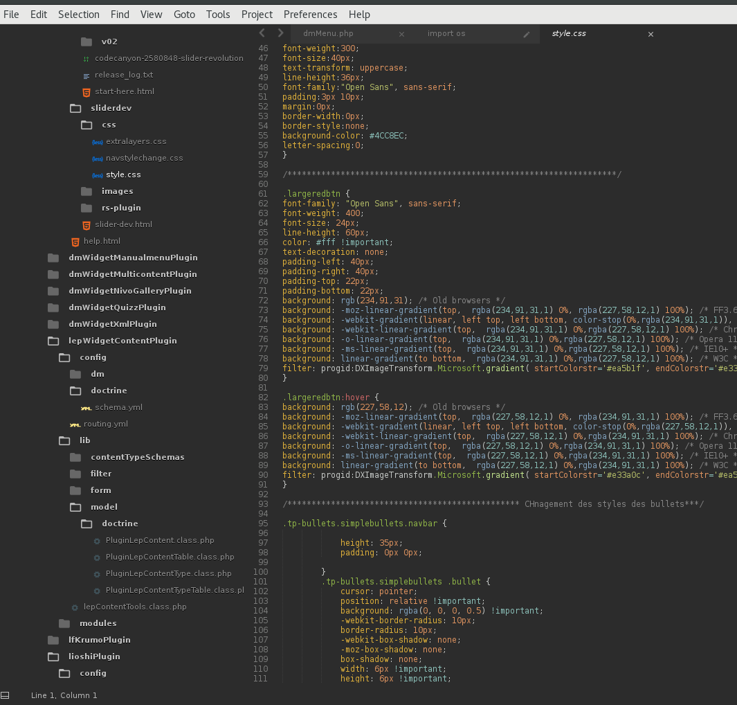 screenshot 2 lioshiTheme on sublime Text 3