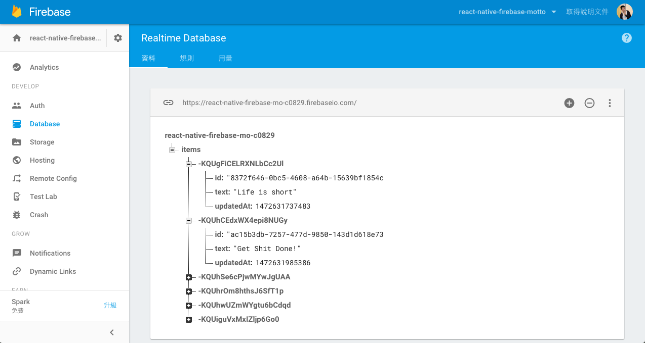 用 React Native + Firebase 開發跨平台行動應用程式