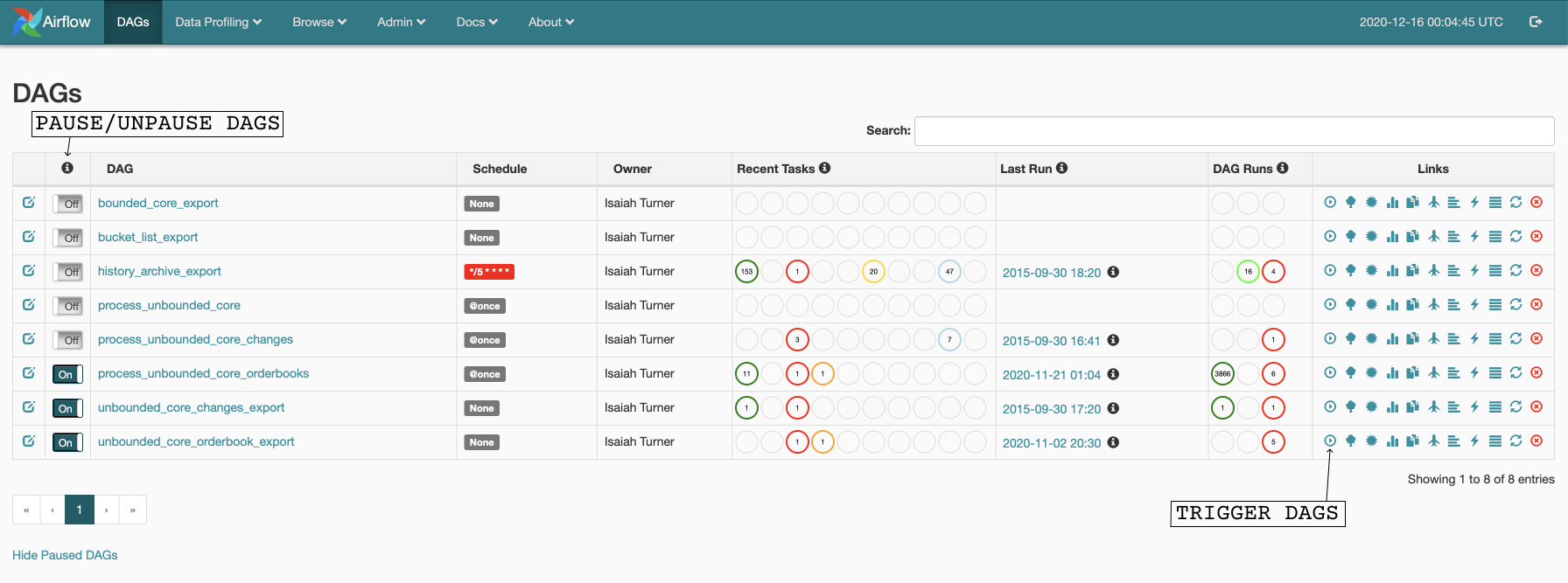 Airflow UI