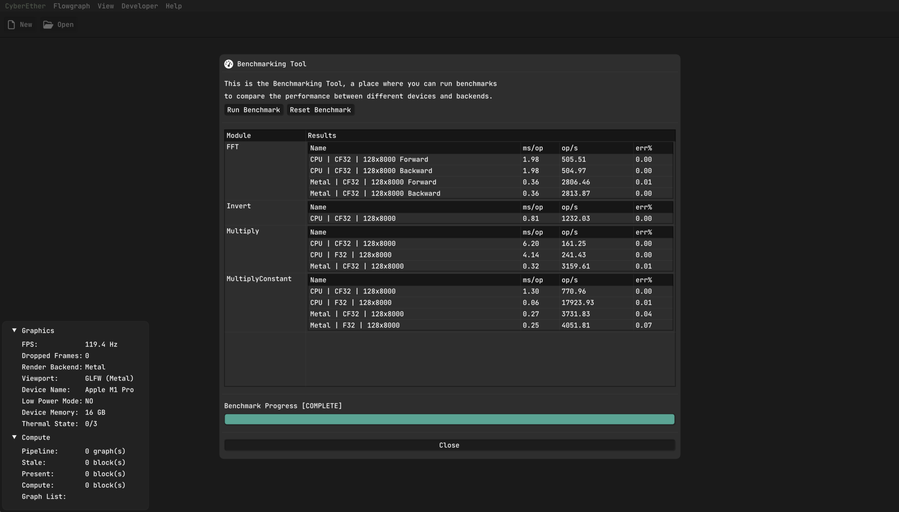 Benchmark Tool