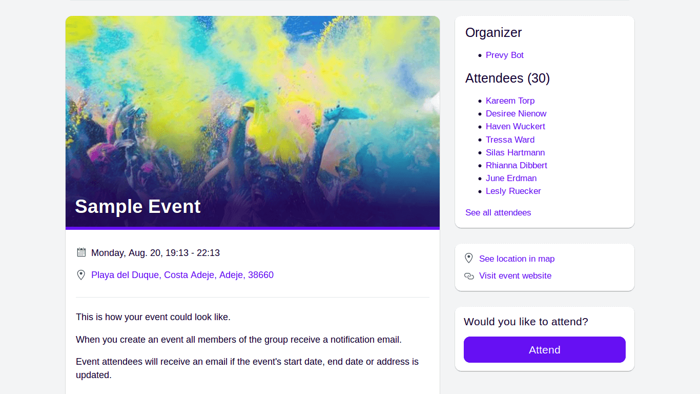 Private Event