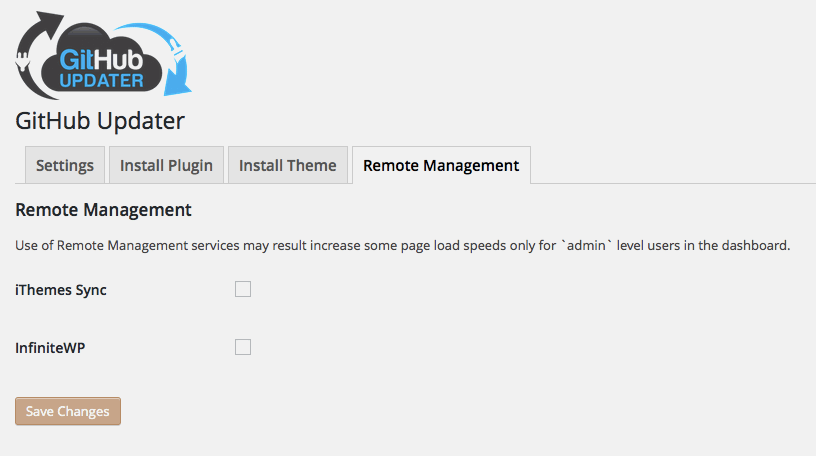 Remote Management Tab