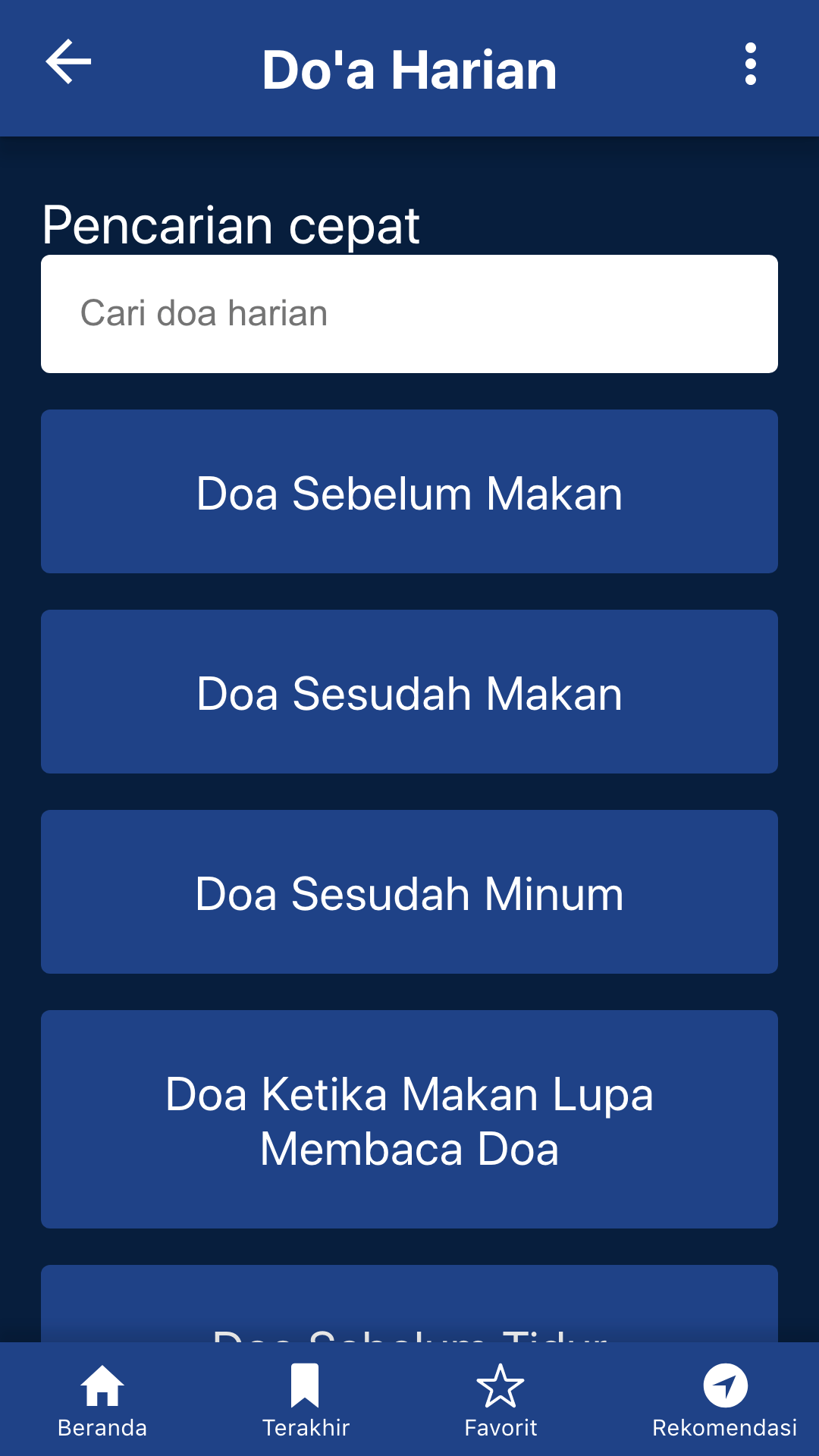 doa harian