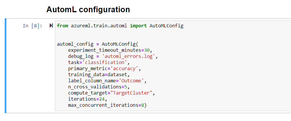 AutoMLConfig