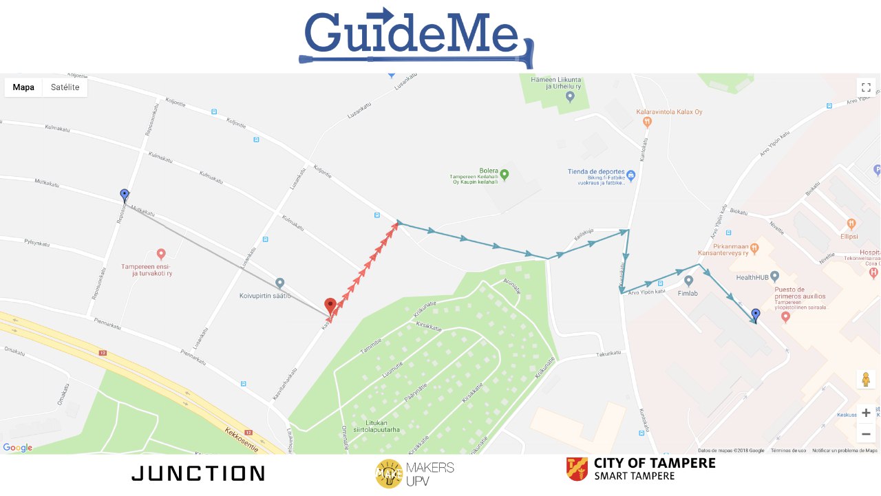 GuideMe visual interface