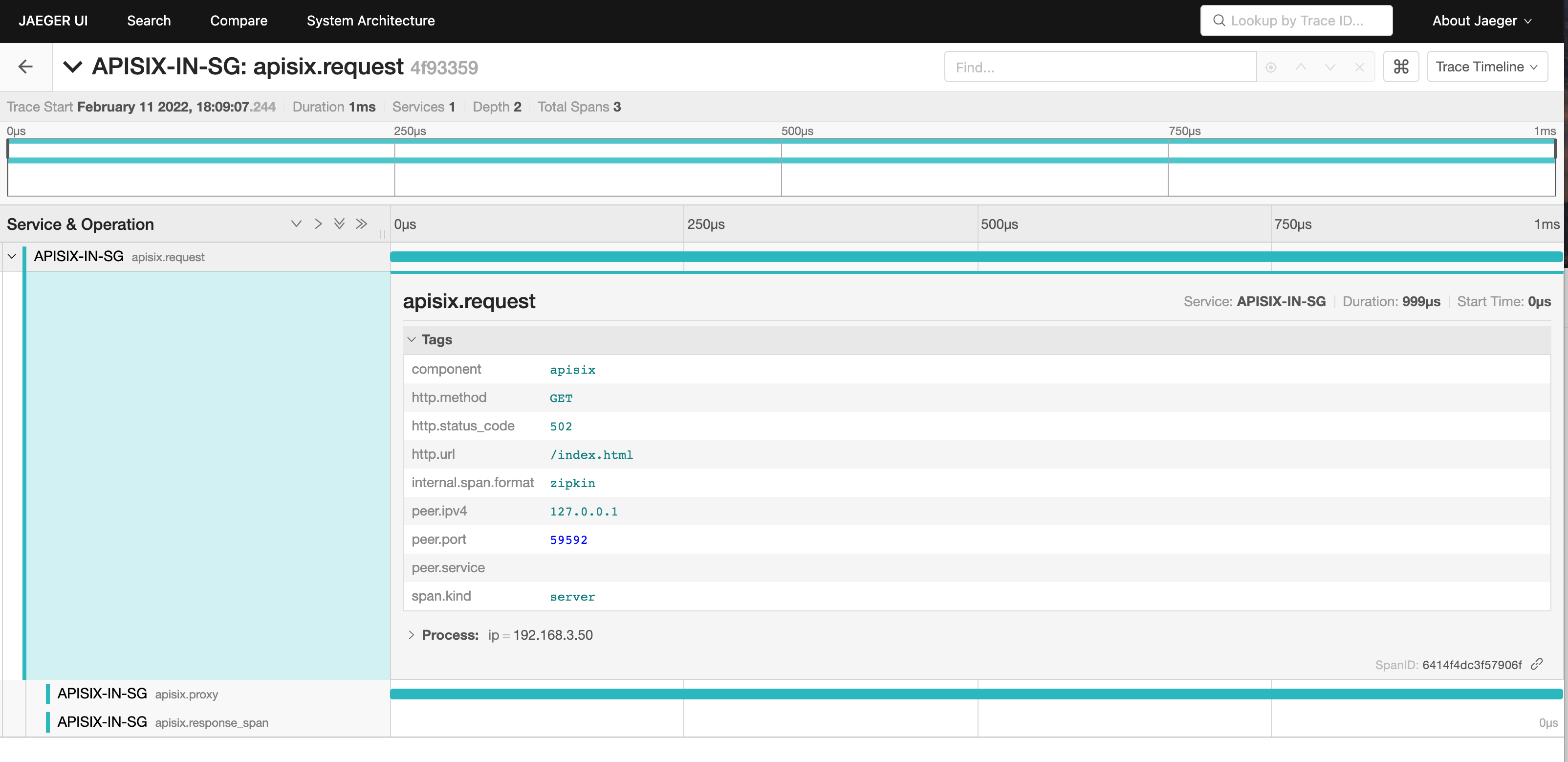 jaeger web-ui trace