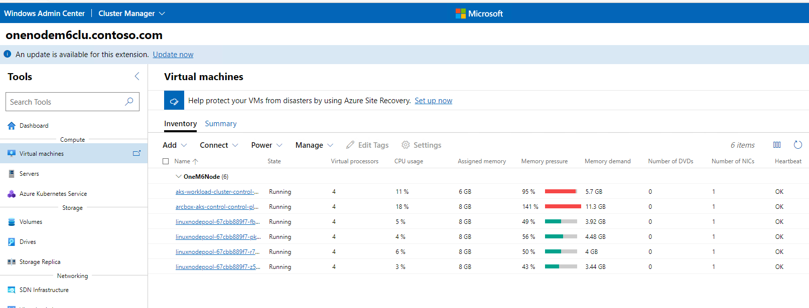 HCI Cluster VMs