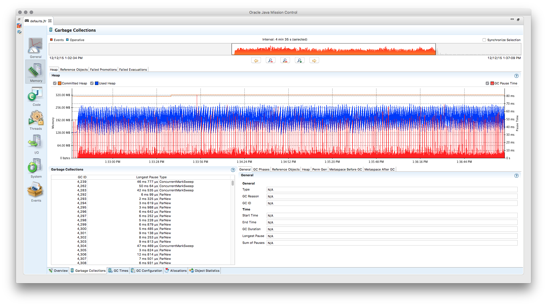 Sample Java Flight Recording