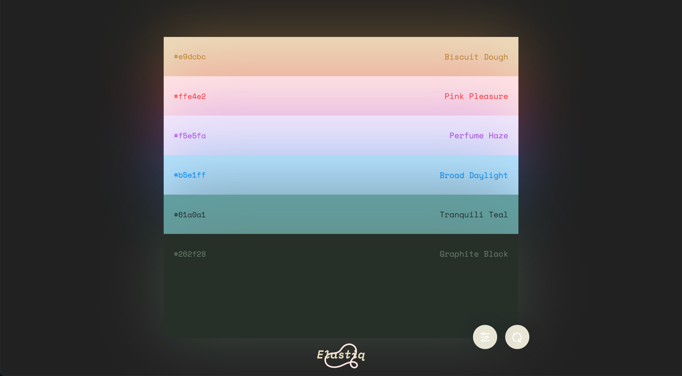 sample screenshot of color bingo engine