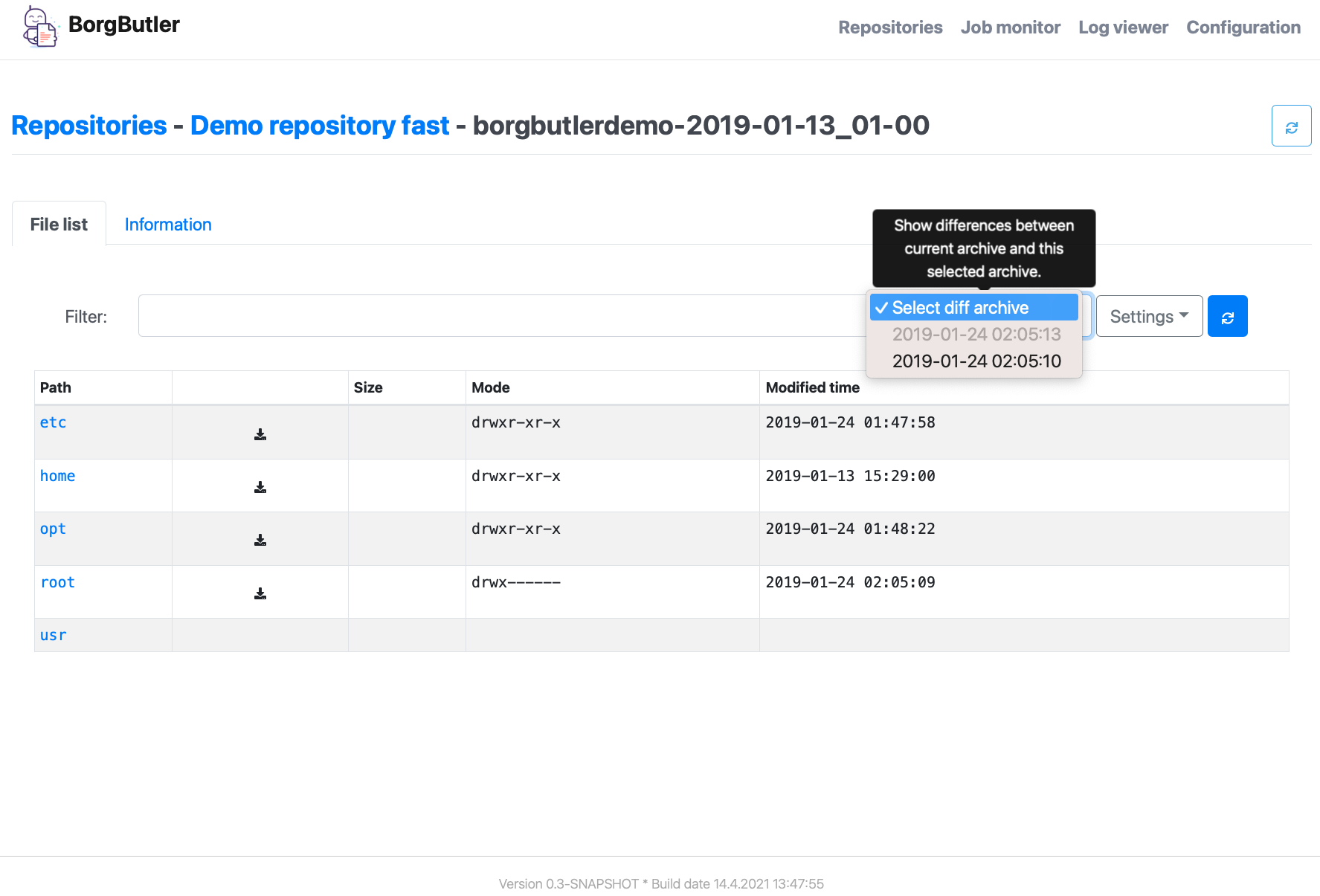 Repo info