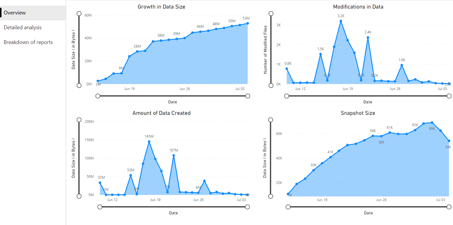 PowerBI report overview