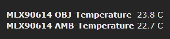 MLX90614 WebUi Display