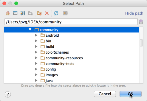 Specify Source Paths