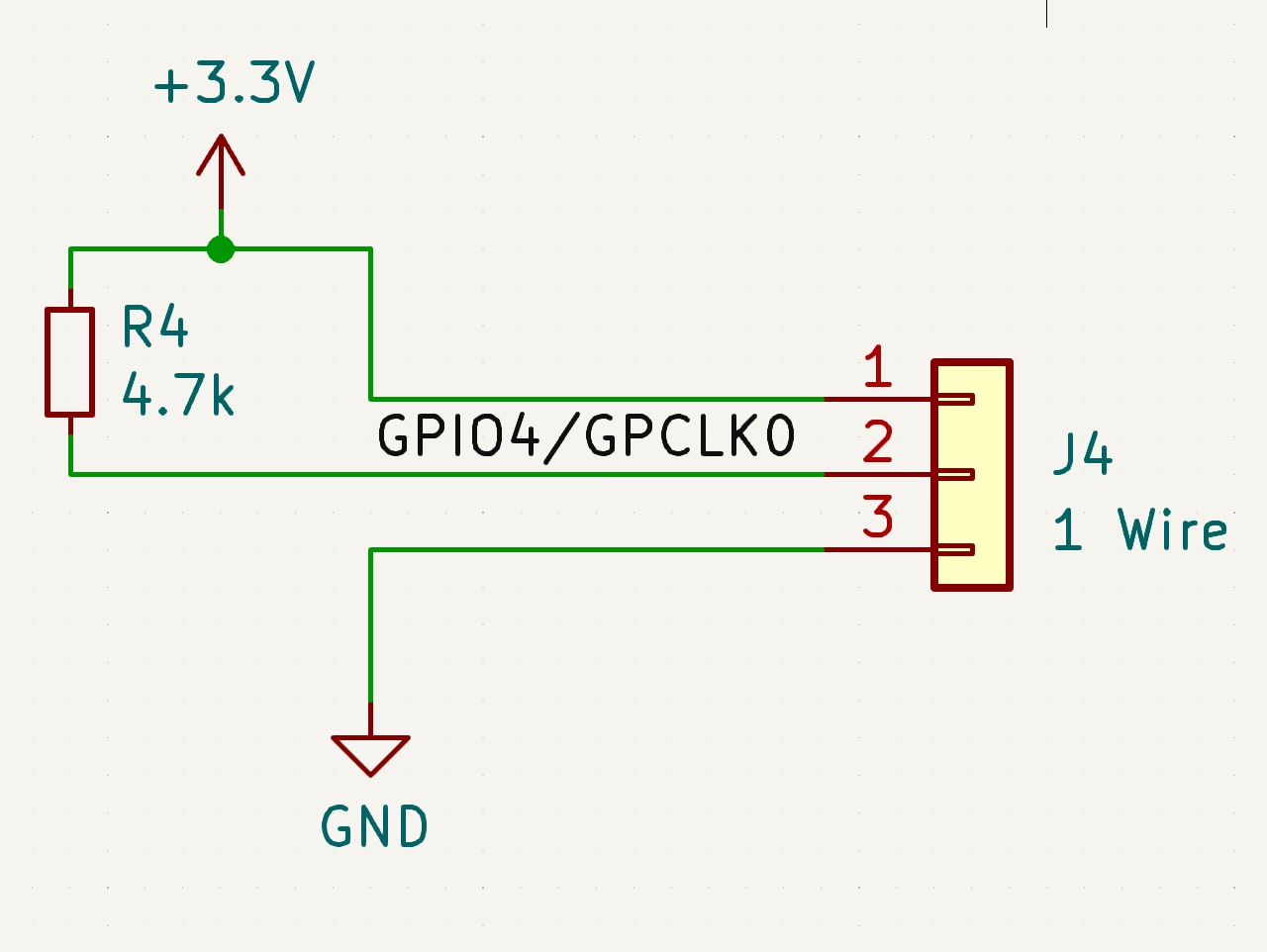 1-wire Header Schematic