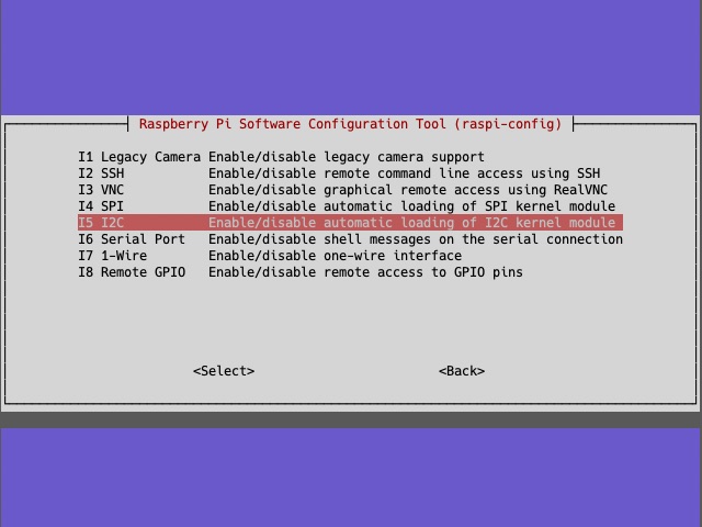 Enable I2C