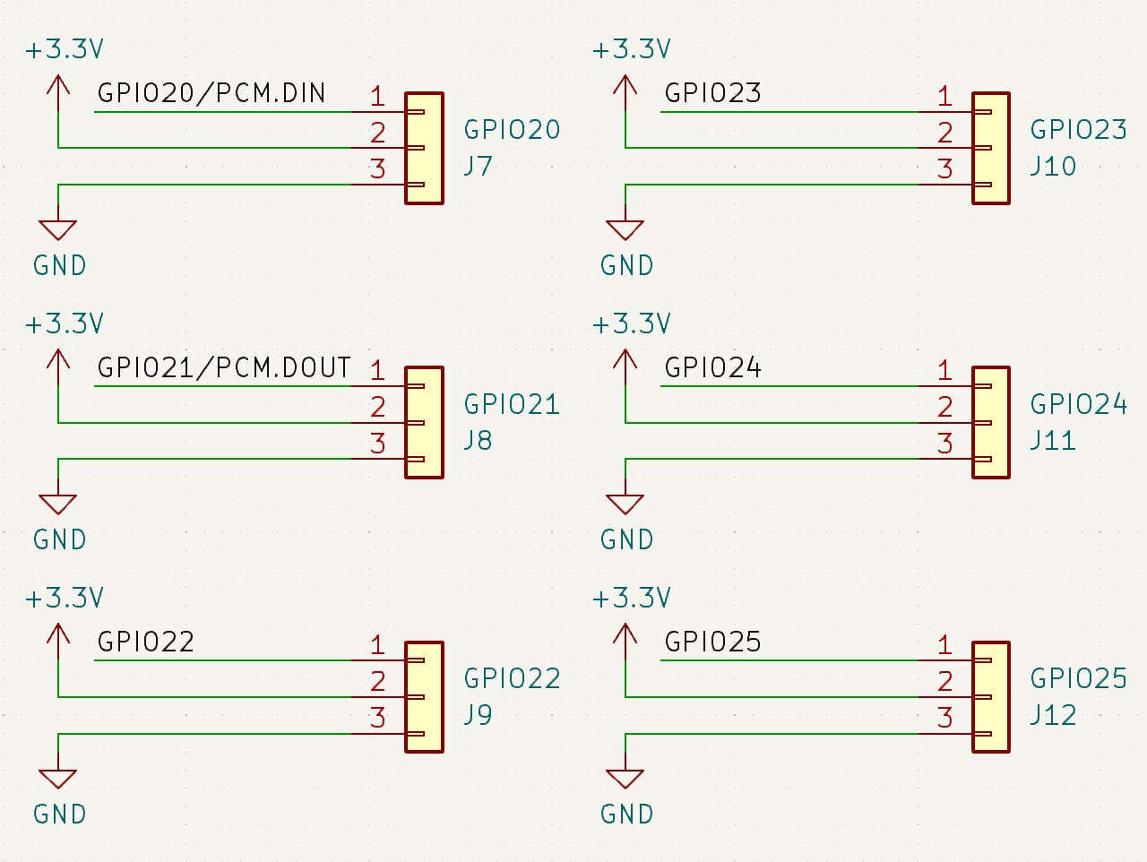 GPIO Header Schematic